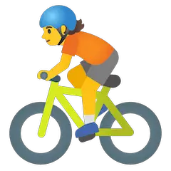 Ciclista Emoji Google Android, Chromebook