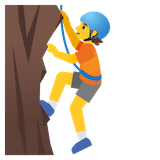person-climbing Emoji google