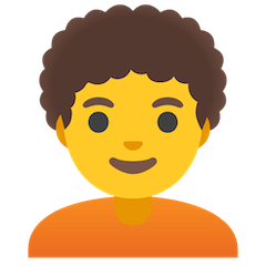🧑‍🦱 Person: Curly Hair Emoji on Google Android and Chromebooks