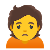 person-frowning Emoji google