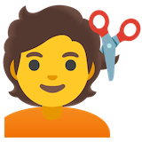 person-getting-haircut Emoji google