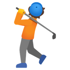 golfing emoji person google paste copy