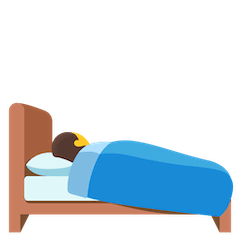 🛌 Persona che dorme Emoji su Google Android, Chromebooks
