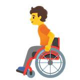 person-in-manual-wheelchair Emoji google