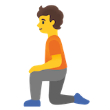 person-kneeling Emoji google