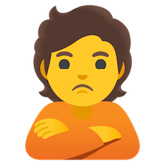 🙎 Person Pouting Emoji on Google Android and Chromebooks