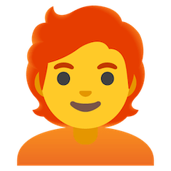 🧑‍🦰 Person: Red Hair Emoji on Google Android and Chromebooks