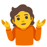 person-shrugging Emoji google