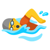 person-swimming Emoji google