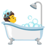 person-taking-bath Emoji google