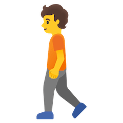 Person Walking Emoji on Google Android and Chromebooks