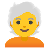 person-white-hair Emoji google