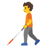 person-with-white-cane Emoji google