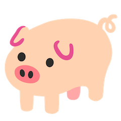 Pig Emoji on Google Android and Chromebooks