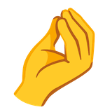 pinched-fingers Emoji google