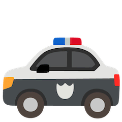 Полицейская машина Эмодзи на Google Android и Chromebook