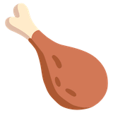 poultry-leg Emoji google