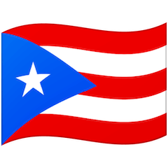Flagge von Puerto Rico Emoji Google Android, Chromebook