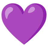 purple-heart Emoji google