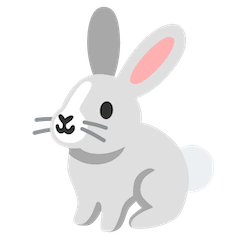 Rabbit Emoji on Google Android and Chromebooks