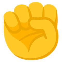 Raised Fist Emoji on Google Android and Chromebooks