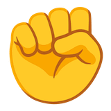 raised-fist Emoji google