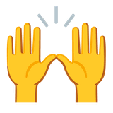 raising-hands Emoji google