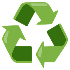 Symbole de recyclage Émoji Google Android, Chromebook