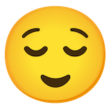 relieved-face Emoji google