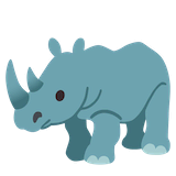 rhinoceros Emoji google