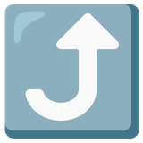 right-arrow-curving-up Emoji google