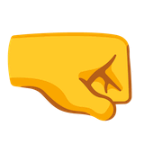 right-facing-fist Emoji google