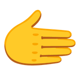 rightwards-hand Emoji google