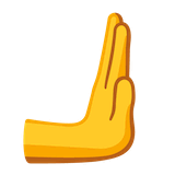 rightwards-pushing-hand Emoji google