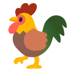 🐓 Rooster Emoji on Google Android and Chromebooks