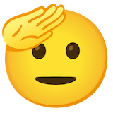 saluting-face Emoji google