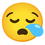 sleepy-face Emoji google