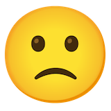slightly-frowning-face Emoji google