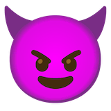 smiling-face-with-horns Emoji google