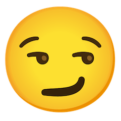 Selbstgefällig grinsendes Gesicht Emoji Google Android, Chromebook
