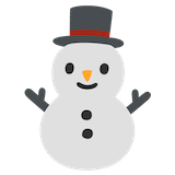 snowman-without-snow Emoji google
