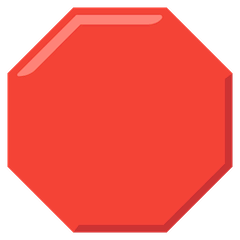 🛑 Stop Sign Emoji on Google Android and Chromebooks