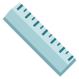 straight-ruler Emoji google