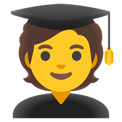 🧑‍🎓 Student Emoji on Google Android and Chromebooks