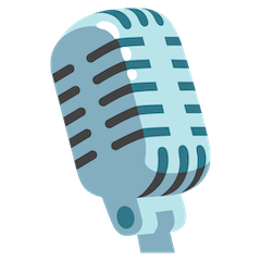 Microfone de estúdio Emoji Google Android, Chromebook