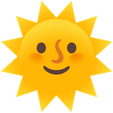 sun-with-face Emoji google