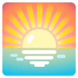 sunrise Emoji google