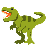 t-rex Emoji google