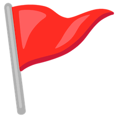 🚩 Треугольный флаг на шесте Эмодзи на Google Android и Chromebook