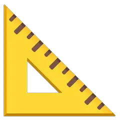 📐 Triangular Ruler Emoji on Google Android and Chromebooks